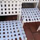 Suite de 7 chaises tressées triconfort vintage