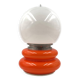 Space Age Orange Murano glass table lamp, AV Mazzega, 1970s
