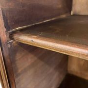 Vitrine, étagère, bibliothèque vintage en bois