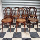 Set of 7 Thonet bistro chairs