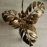 Golden metal palm lamp