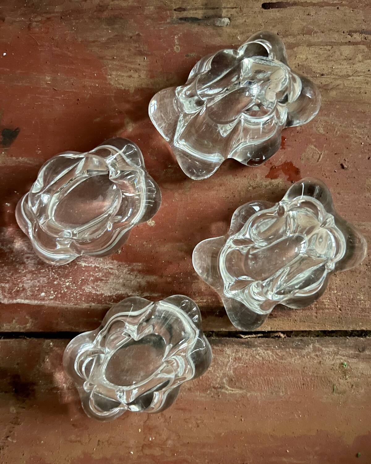 Daum crystal salt and pepper shaker duo
