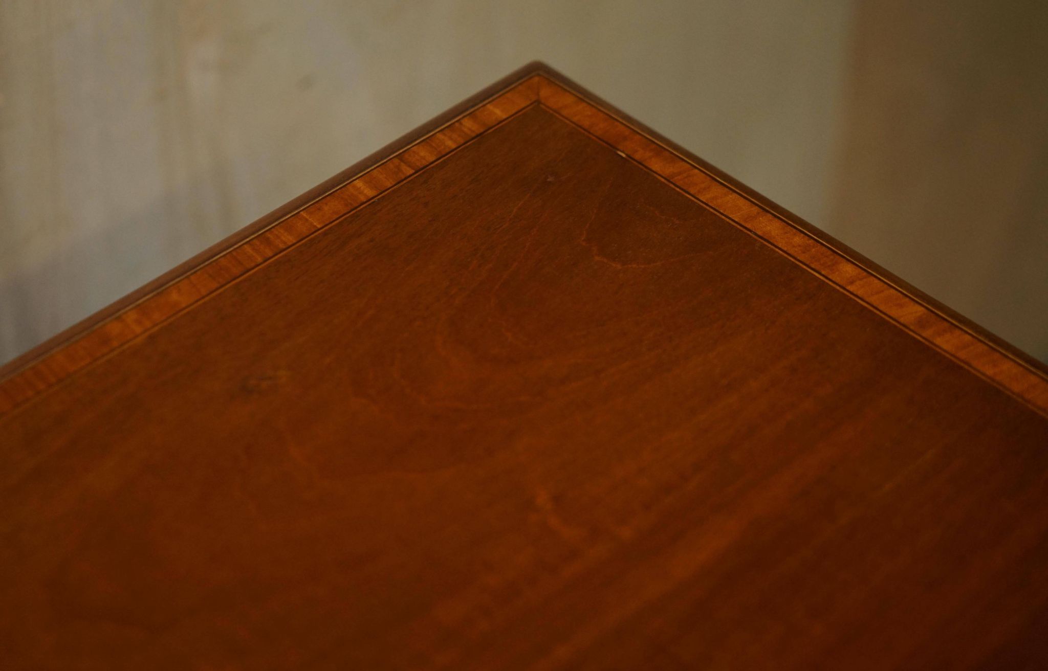 Restored Victorian walnut revolving library.