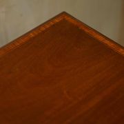 Restored Victorian walnut revolving library.