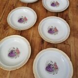 Vintage porcelain hollow plates