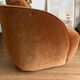 Fauteuil boule alpine AMPM velours Orange