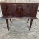 Vintage 1950s-60s Mahogany Veneer Wood Nightstand