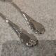 2 individual metal silver-plated sauce spoons by Christofle Marly