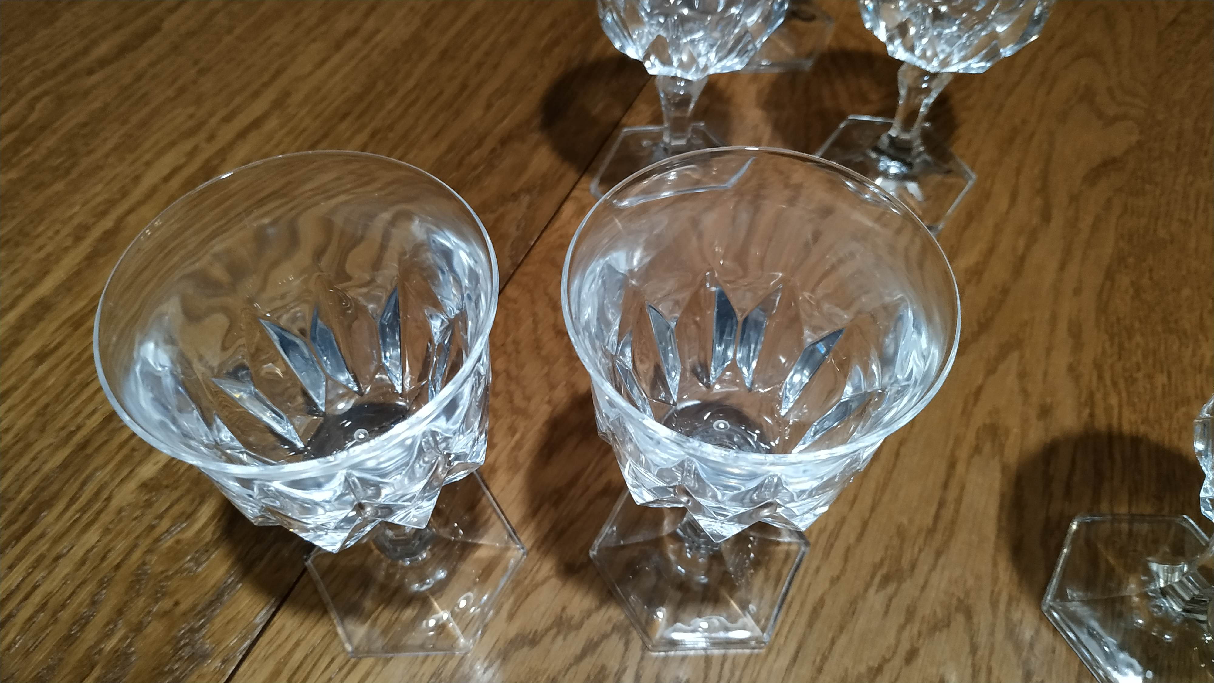 Lot 11 Crystal Crystal Glasses Chaumont Series