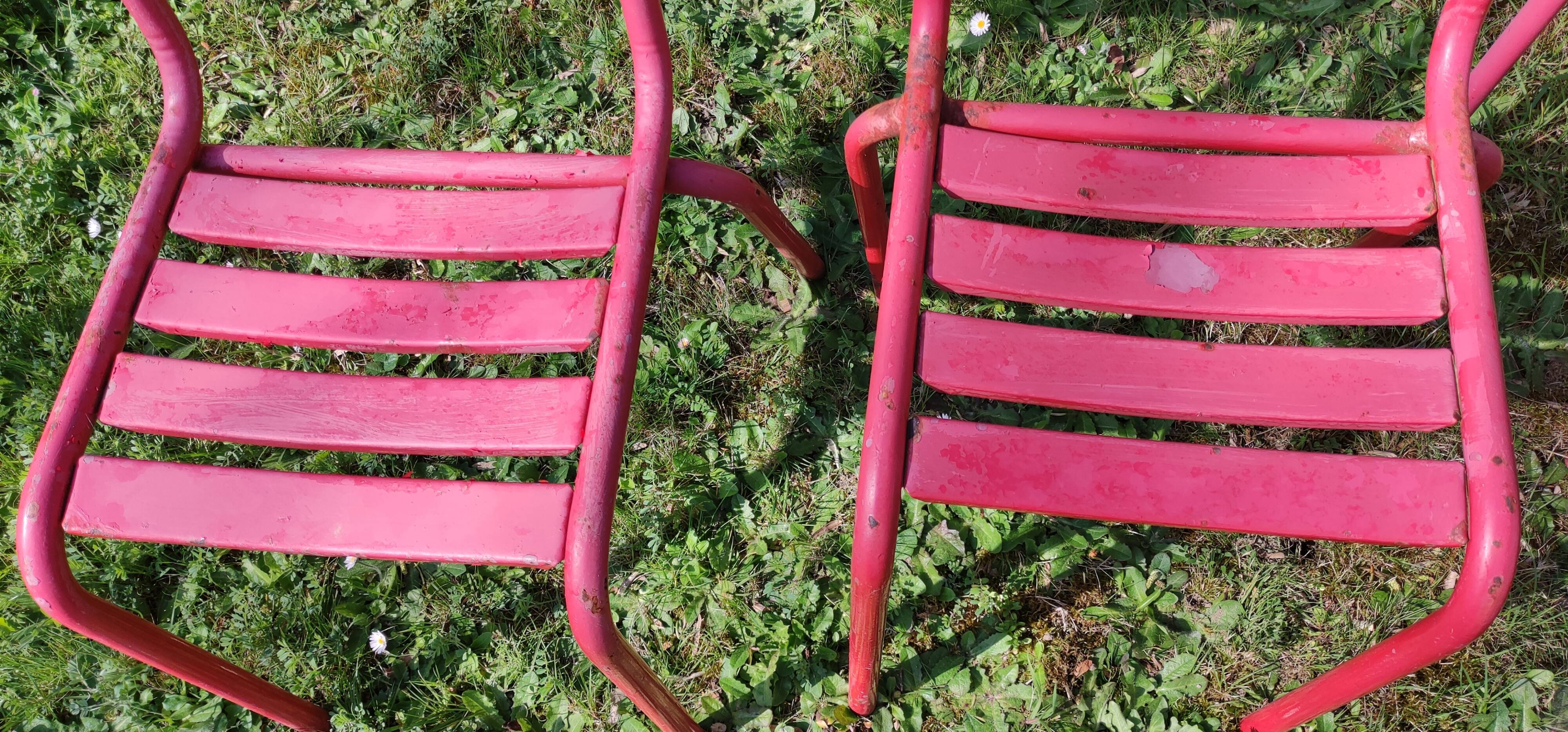 Vintage garden furniture Tolix