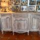 Antique grand buffet in solid oak – Louis XV style – Bleached wood –