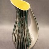 Ceramic pitcher signed Robert Dupanier, 1970s, in the style of Vallauris
