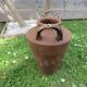 Terracotta flower pot, rattan handles 30s 40s