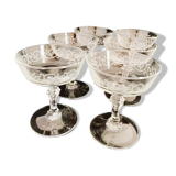 6 champagne glasses