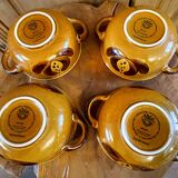 Set of Ochre Villeroy & Boch Soup Bowls and Plates from the Picnic Series