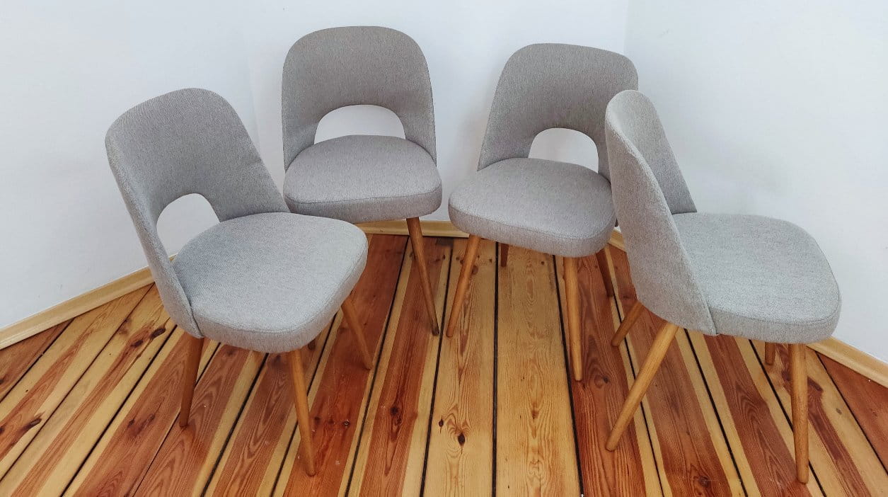 Set of Four Chairs by O. Haerdtl for TON, Czechoslovakia, 1960s