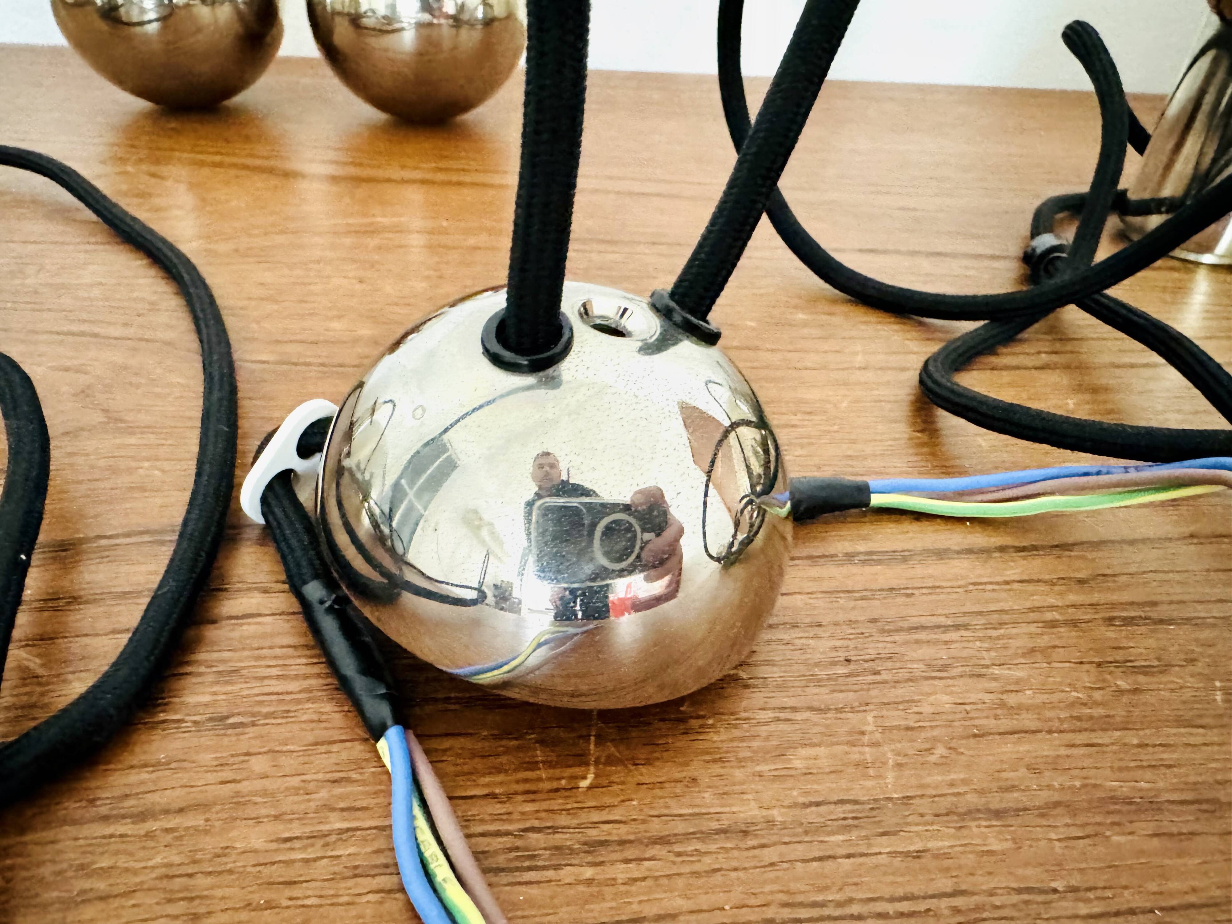 Suspension double Posa40 nickelée par Florian Schulz