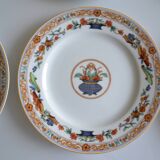 Haviland Limoges porcelain 6 dinner plates "A la corbeille" decor