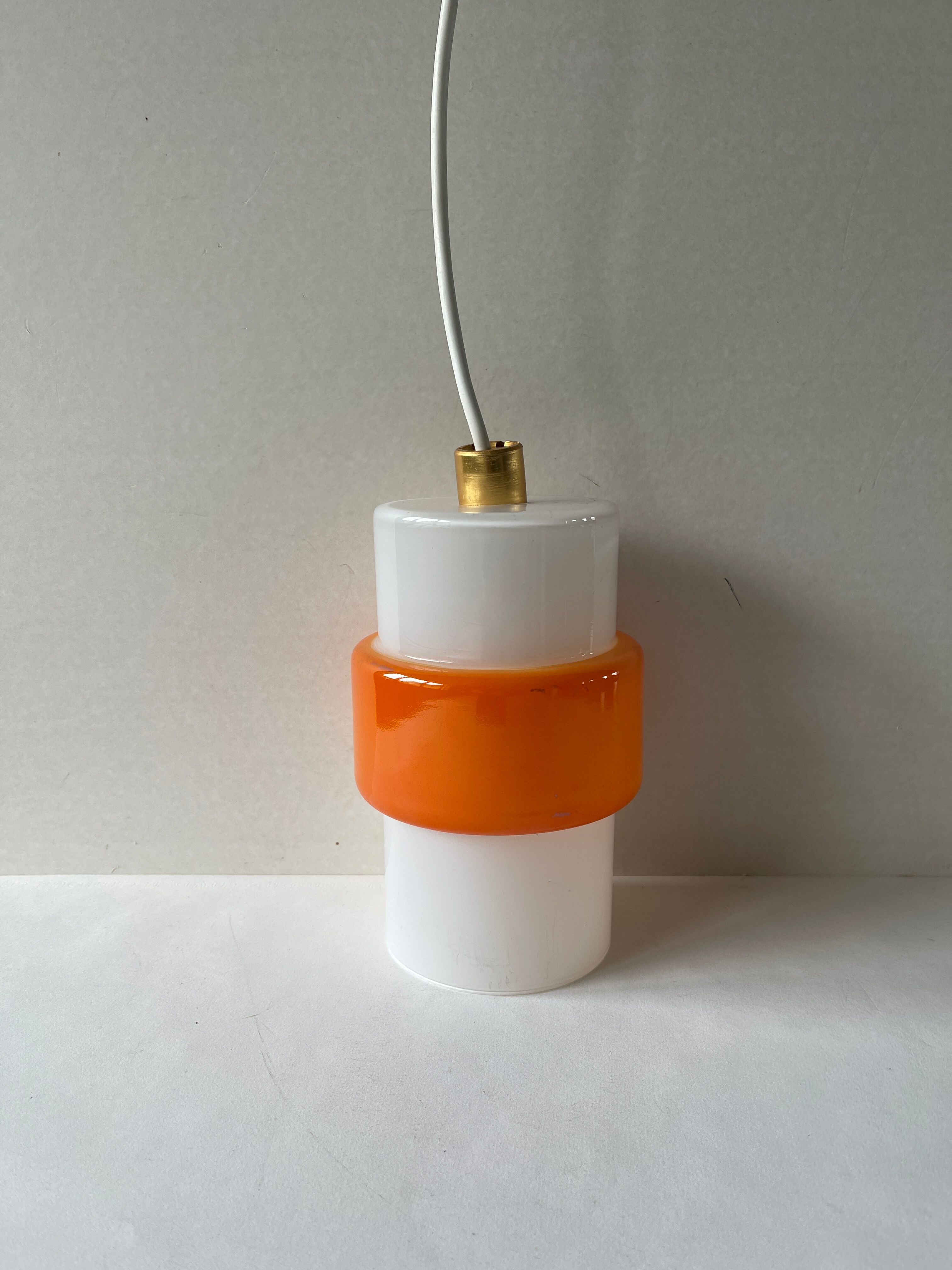 Batch of vintage opaline suspensions 70s