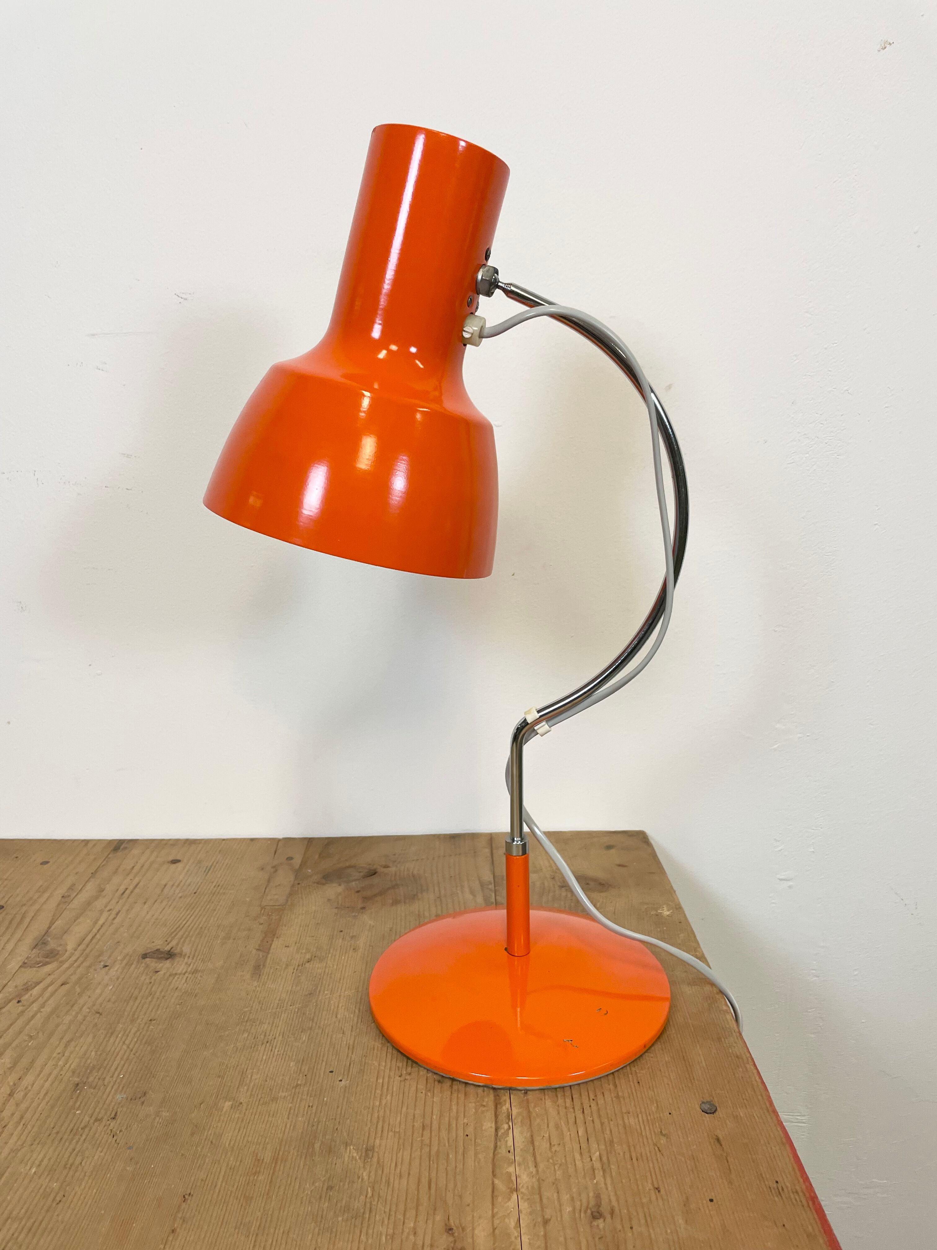 Orange Table Lamp by Josef Hurka for Napako, 1960s