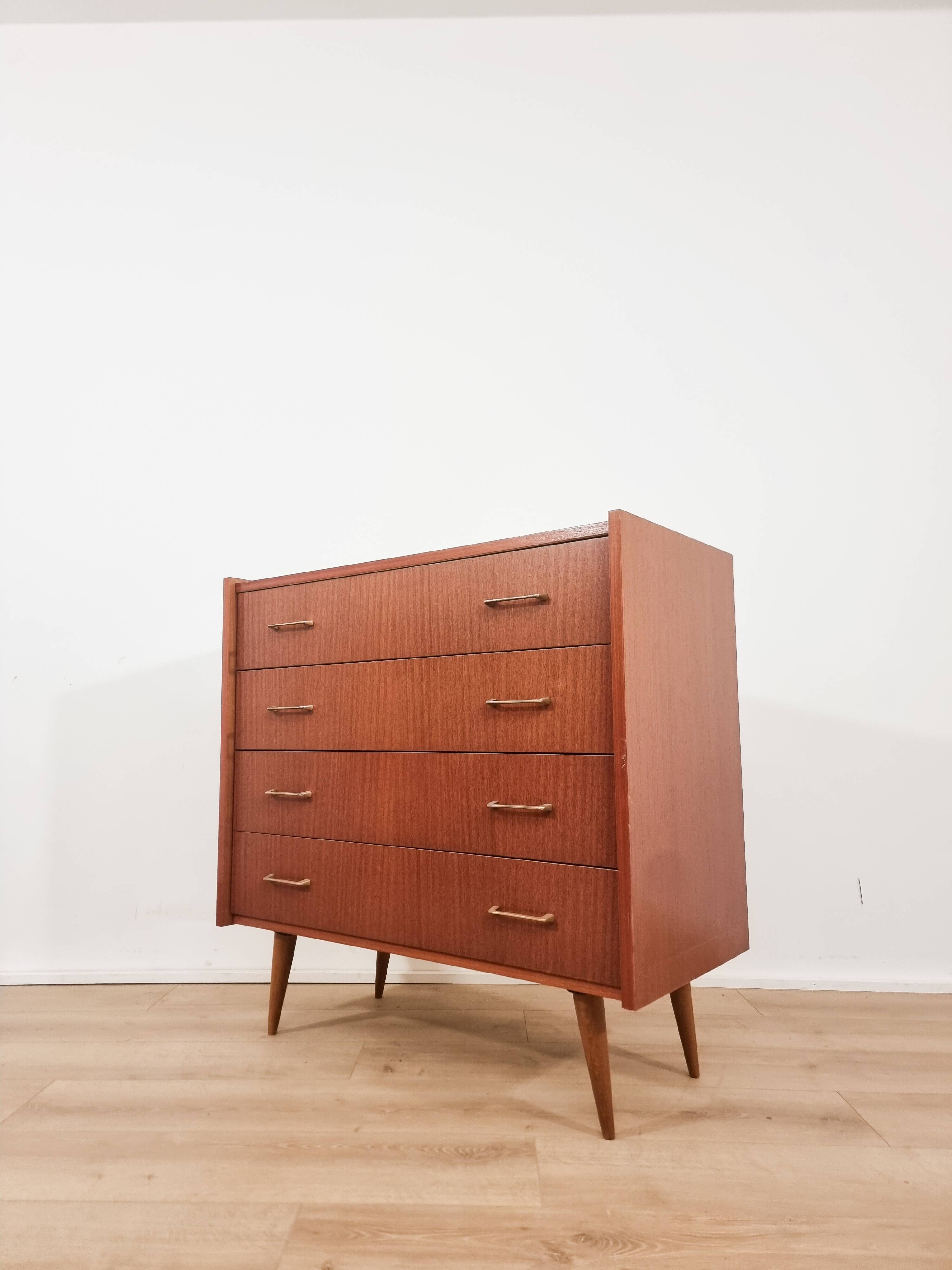 Scandinavian teak chest of drawers from the 1970s