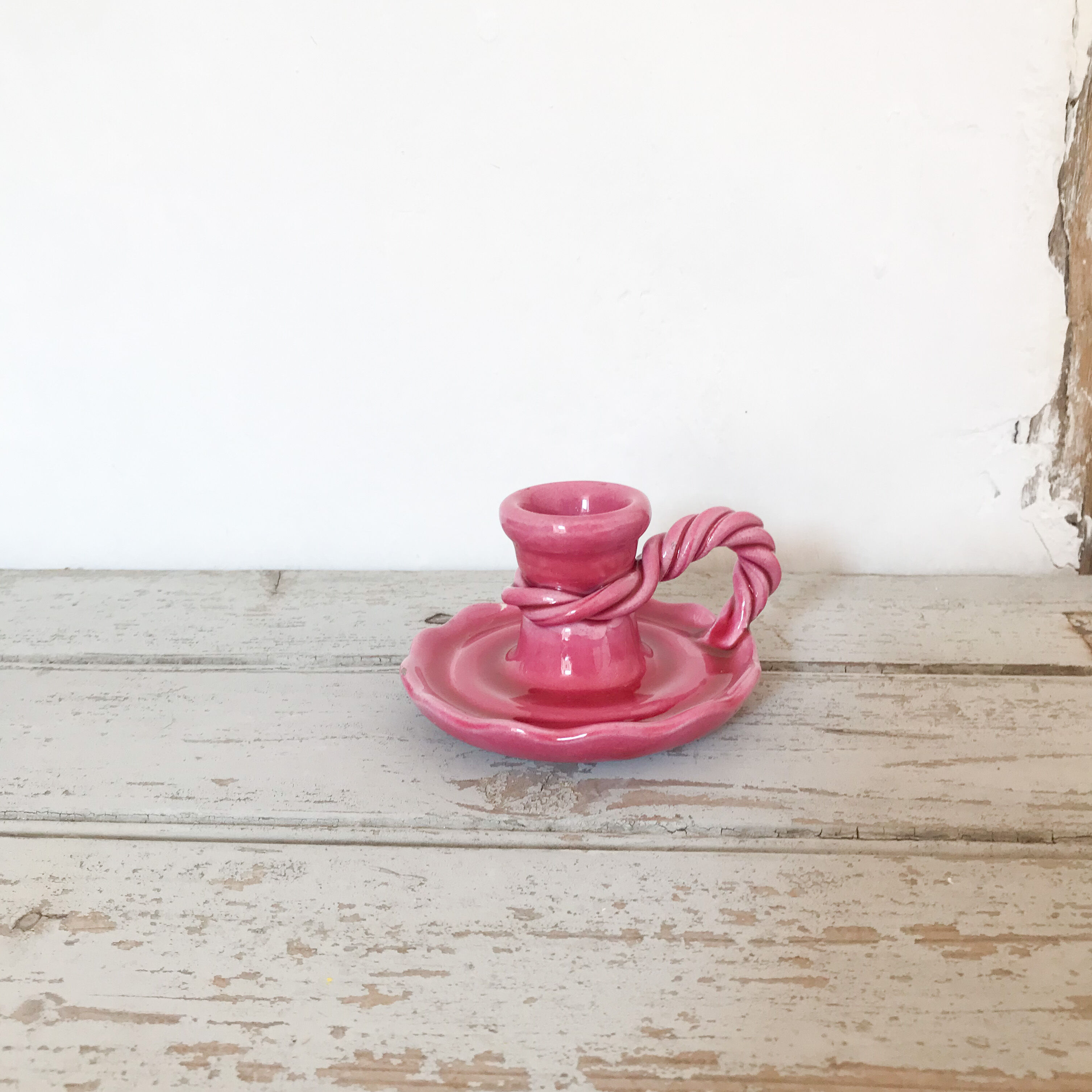 Vallauris ceramic candle holder