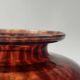 Amber smoked glass vase known as tortoiseshell, 1970s design.