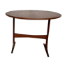 Table basse pliante scandinave ronde danois Detingström kavaljer 1960 teck