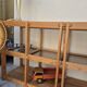Pair of vintage pine bookshelf units in Maison Regain design from the 1970s.