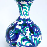 Romantic Spanish vase with hand-painted earthenware bird