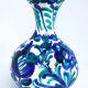 Romantic Spanish vase with hand-painted earthenware bird
