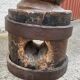LARGE OLD WOODEN PRESS SCREW