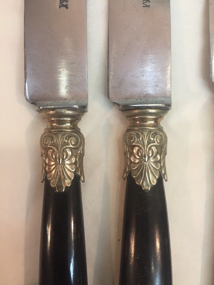 Set of 12 dessert knives Napoleon III brand r m