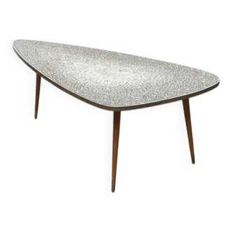 German mosaic coffee table from the mid-century by Berthold Müller Oerlinghausen, 1960s.