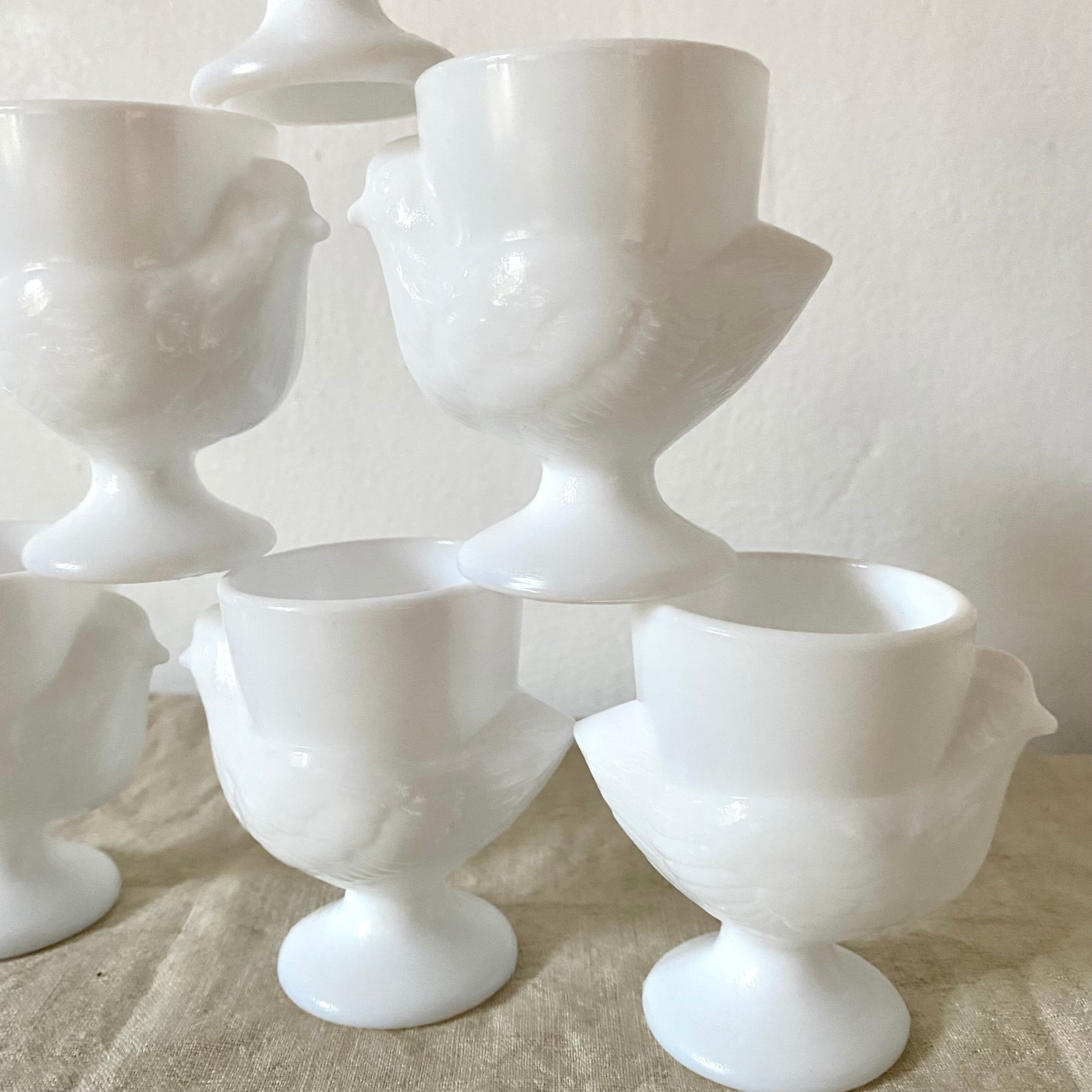 Vintage hen-woven cockerel