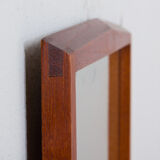 Mid-century Danish teak geometrical mirror frame from Jansen Spejle, 1960s