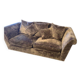 Velvet 3-seater sofa