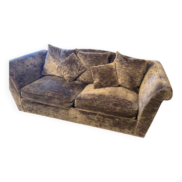 Velvet 3-seater sofa
