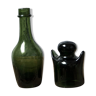 Duo Martine  isolateur verre bouteille verte