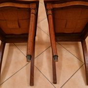 Restored pair of Louis XVI chairs – openwork backrest, solid wood