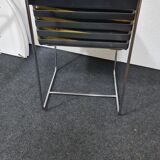 A set of 6 vintage  metal framed dinning chairs