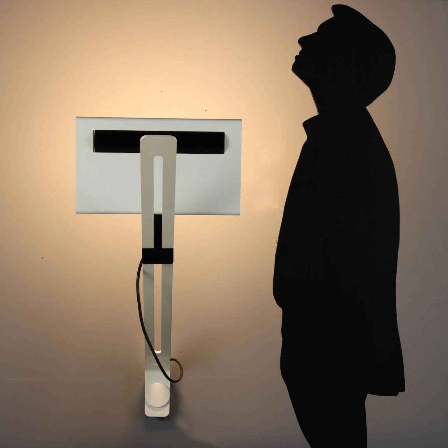 Lampe vintage O-Luce Domea design Bruno Gecchelin 1970s-1980s