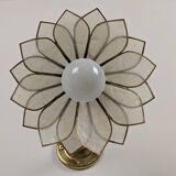 Paire appliques fleurs en nacre