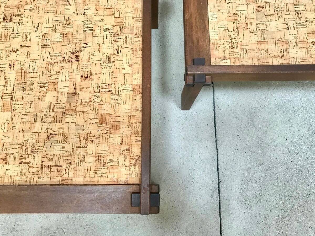Brutalist Farmer Side Tables  by Gerd Lange for Bofinger, Germany 1960s