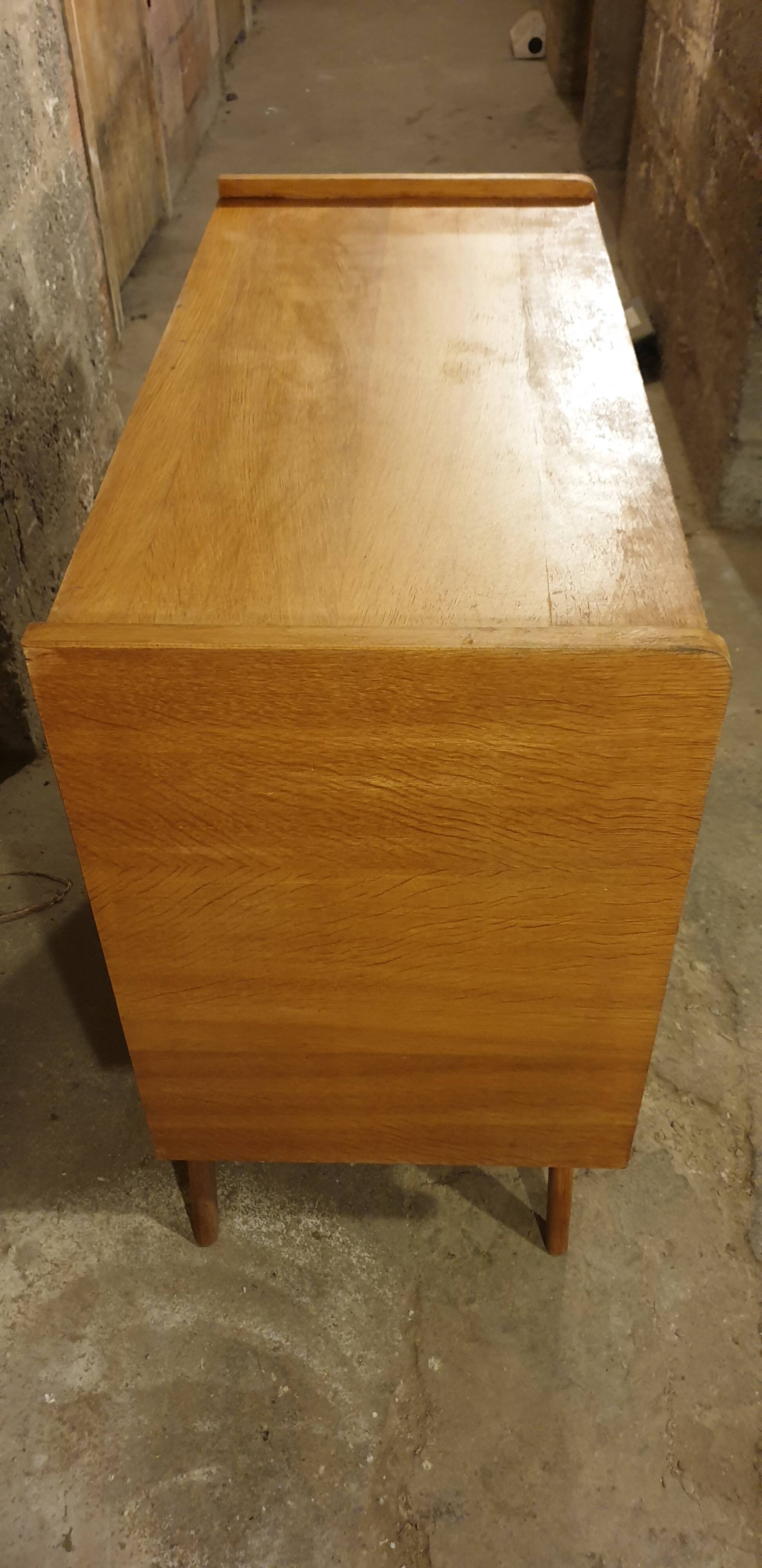 Vintage sixties rattan chest of drawers