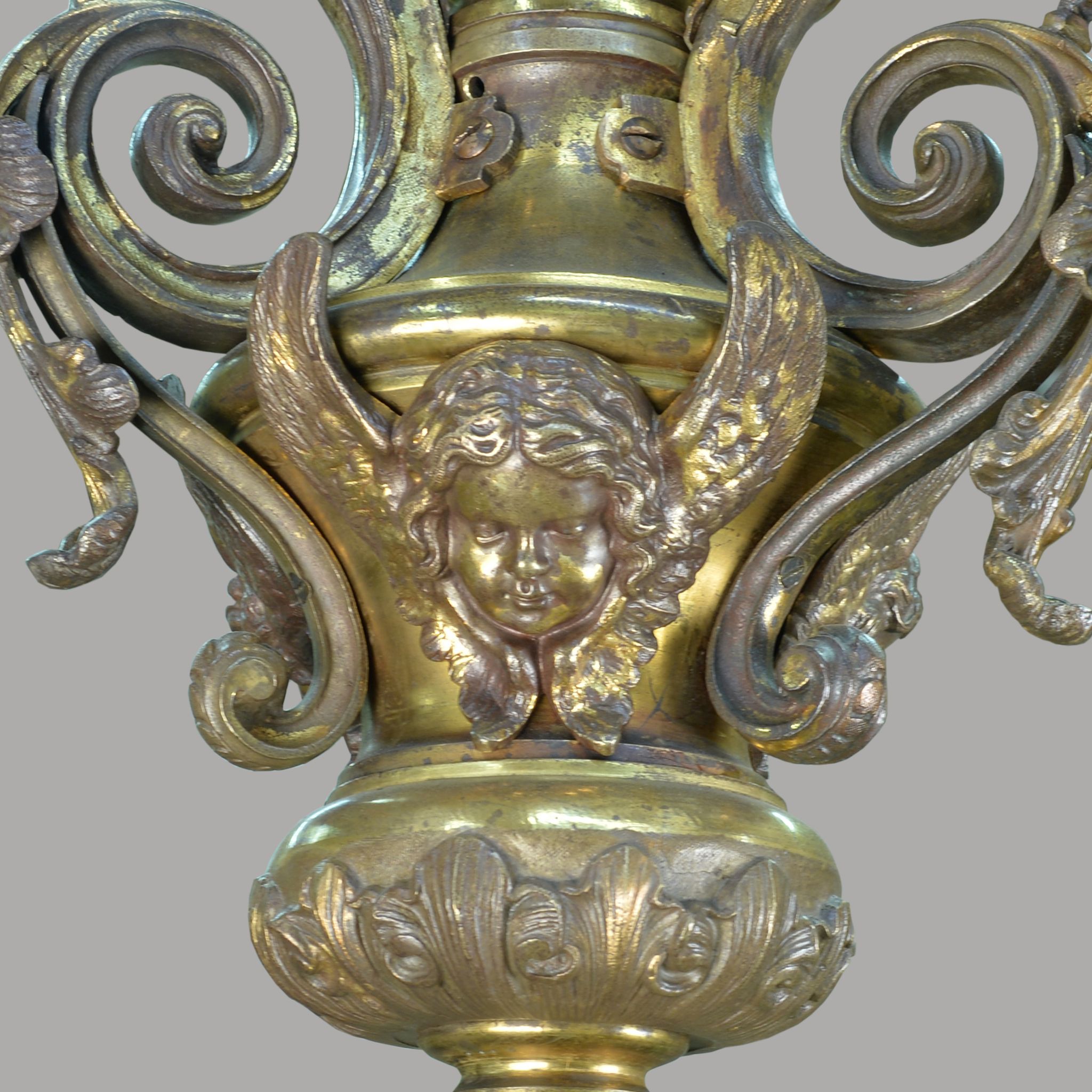 Bronze chandelier