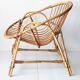 Adult 60s rattan basket Chair