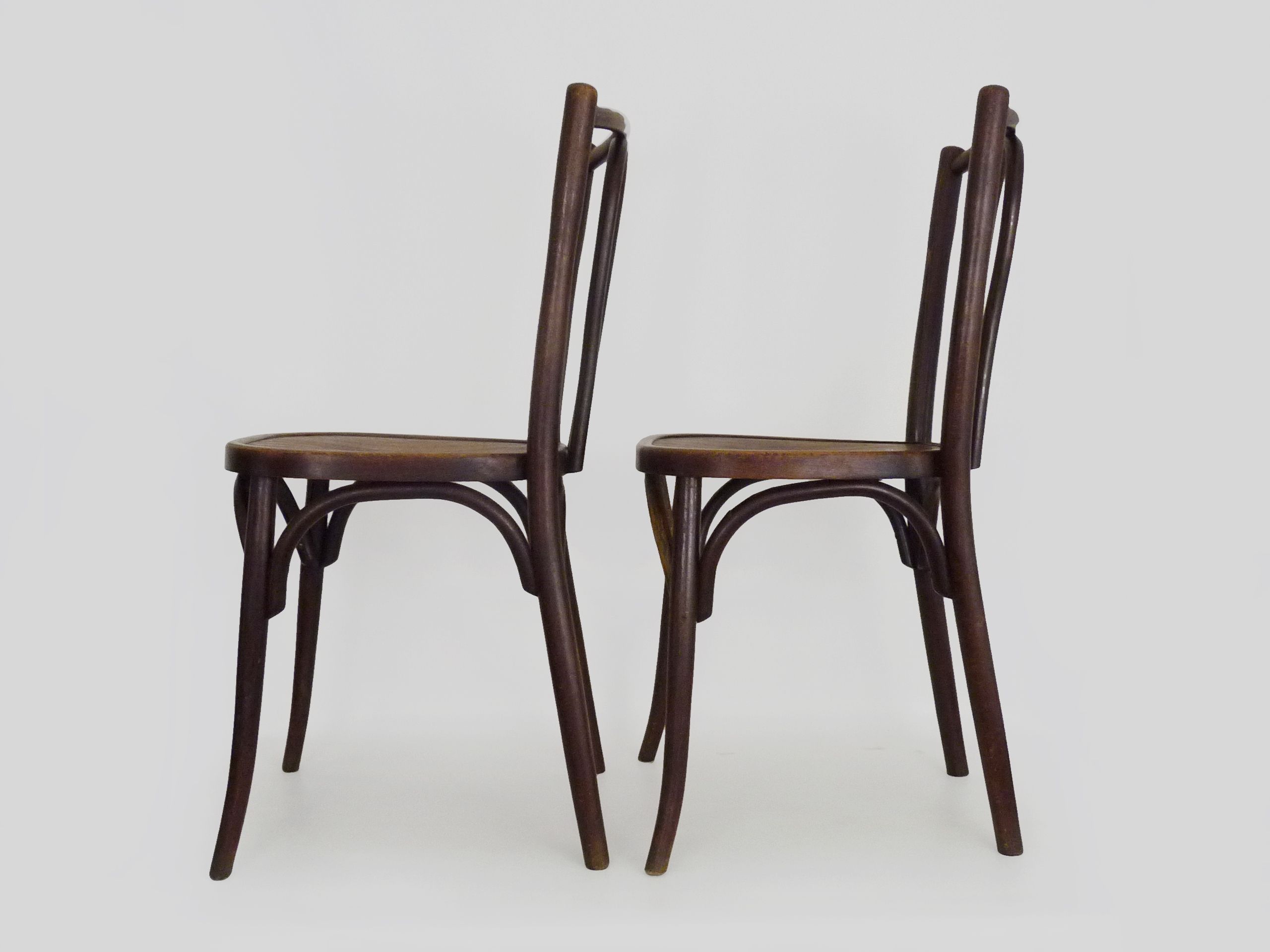 Pair of bistro chairs by Baumann furniture/Ducreuzet Montluçon. Year 30