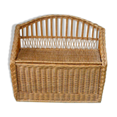Bench chest storage childrens vintage Wicker