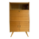 Vintage Scandinavian Secretary Desk 1960s - Oak Colour